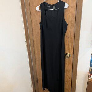 Liz Claiborne Classic Black Dress Full Length Back Zip Sleeveless Lined-10